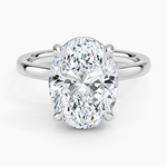 Fairmined Perfect Fit Solitaire 2mm Ring White Gold 18k Oval Engagement Ring