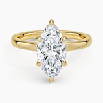 Fairmined Perfect Fit Solitaire 2mm Ring Yellow Gold 18k Marquise Engagement Ring