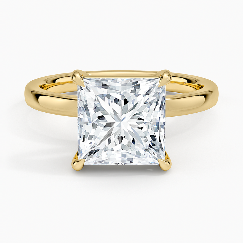 Fairmined Perfect Fit Solitaire 2mm Ring Yellow Gold 18k Princess Engagement Ring