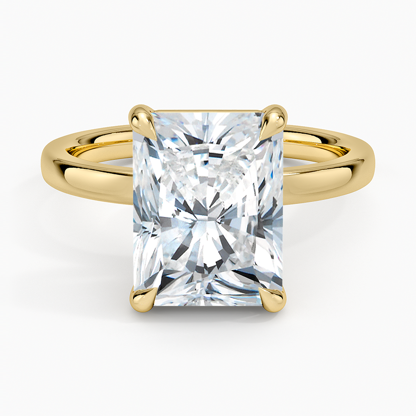 Fairmined Perfect Fit Solitaire 2mm Ring Yellow Gold 18k Radiant Engagement Ring