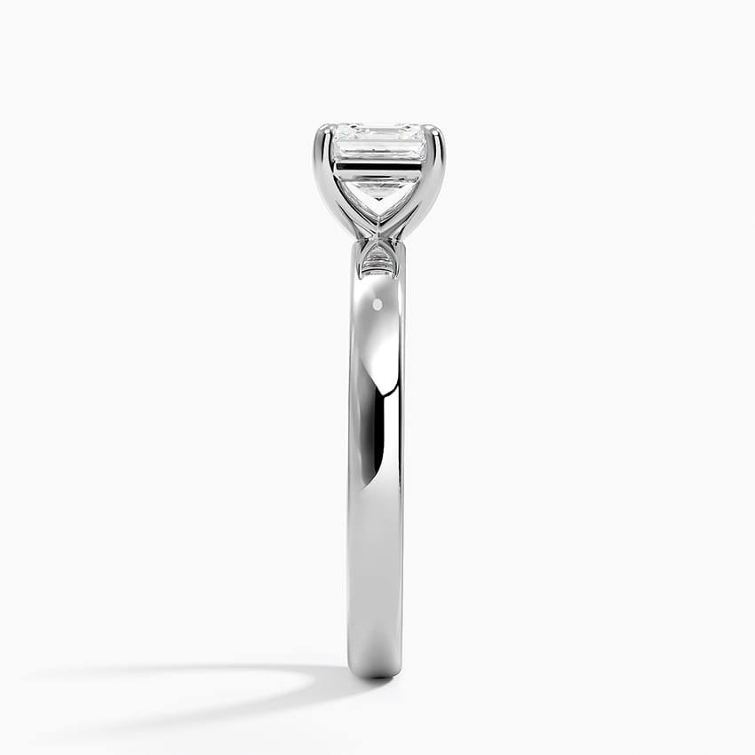 Fairmined Perfect Fit Solitaire 2.5mm Ring White Gold 18k Asscher Engagement Ring