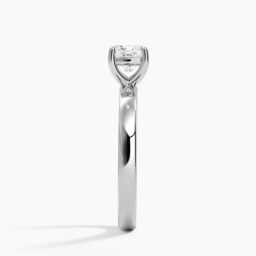 Fairmined Perfect Fit Solitaire 2.5mm Ring White Gold 18k Cushion Engagement Ring