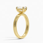 Fairmined Perfect Fit Solitaire 2.5mm Ring Yellow Gold 18k Emerald Engagement Ring