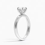 Fairmined Perfect Fit Solitaire 2.5mm Ring White Gold 18k Heart Engagement Ring