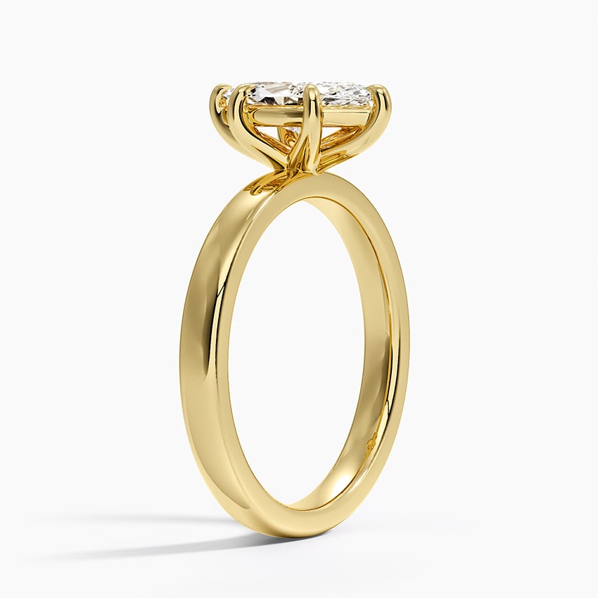 Fairmined Perfect Fit Solitaire 2.5mm Ring Yellow Gold 18k Marquise Engagement Ring