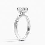 Fairmined Perfect Fit Solitaire 2.5mm Ring White Gold 18k Oval Engagement Ring