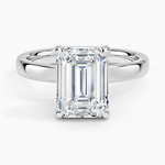 Fairmined Perfect Fit Solitaire 2.5mm Ring White Gold 18k Emerald Engagement Ring