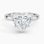 Fairmined Perfect Fit Solitaire 2.5mm Ring White Gold 18k Heart Engagement Ring