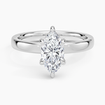 Fairmined Perfect Fit Solitaire 2.5mm Ring White Gold 18k Marquise Engagement Ring