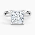 Fairmined Perfect Fit Solitaire 2.5mm Ring White Gold 18k Princess Engagement Ring