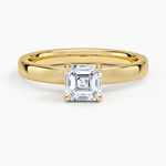 Fairmined Perfect Fit Solitaire 2.5mm Ring Yellow Gold 18k Asscher Engagement Ring