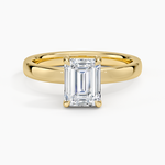 Fairmined Perfect Fit Solitaire 2.5mm Ring Yellow Gold 18k Emerald Engagement Ring
