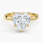 Fairmined Perfect Fit Solitaire 2.5mm Ring Yellow Gold 18k Heart Engagement Ring