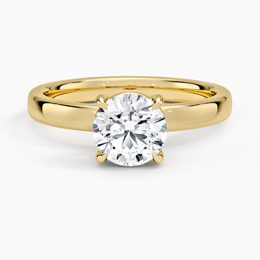 Fairmined Perfect Fit Solitaire 2.5mm Ring Yellow Gold 18k Round Engagement Ring