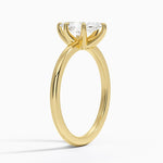 Fairmined 1.5mm Six-Prong Solitaire Ring Yellow Gold 18k Marquise Engagement Ring