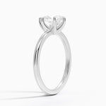 Fairmined 1.5mm Six-Prong Solitaire Ring White Gold 18k Pear Engagement Ring