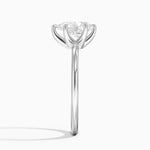 Fairmined 1.5mm Six-Prong Solitaire Ring White Gold 18k Pear Engagement Ring