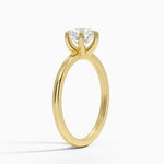 Fairmined 1.5mm Six-Prong Solitaire Ring Yellow Gold 18k Round Engagement Ring
