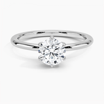 Fairmined 1.5mm Comfort Fit Ring White Gold 18k Round Engagement Ring
