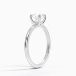 Fairmined 1.5mm Comfort Fit Ring White Gold 18k Cushion Engagement Ring
