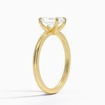 Fairmined 1.5mm Comfort Fit Ring Yellow Gold 18k Radiant Engagement Ring