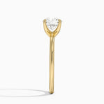 Fairmined 1.5mm Comfort Fit Ring Yellow Gold 18k Round Engagement Ring