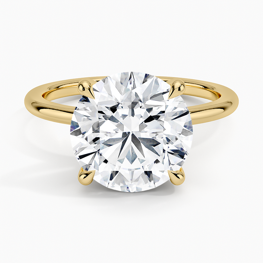 Fairmined 1.5mm Comfort Fit Ring Yellow Gold 18k Round Engagement Ring