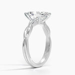 Twisted Vine Solitaire Ring Platinum Marquise Engagement Ring