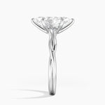 Twisted Vine Solitaire Ring Platinum Marquise Engagement Ring