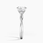 Twisted Vine Solitaire Ring Platinum Oval Engagement Ring