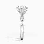 Twisted Vine Solitaire Ring Platinum Oval Engagement Ring