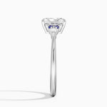 Nadia Sapphire and Diamond Ring Platinum Radiant Engagement Ring