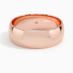 Comfort Fit 7mm Wedding Ring Rose Gold 18k Wedding Band