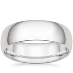 Comfort Fit 7mm Wedding Ring Platinum Wedding Band