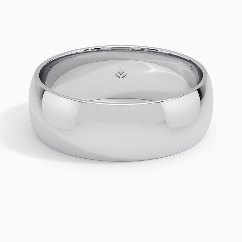 Comfort Fit 7mm Wedding Ring Platinum Wedding Band
