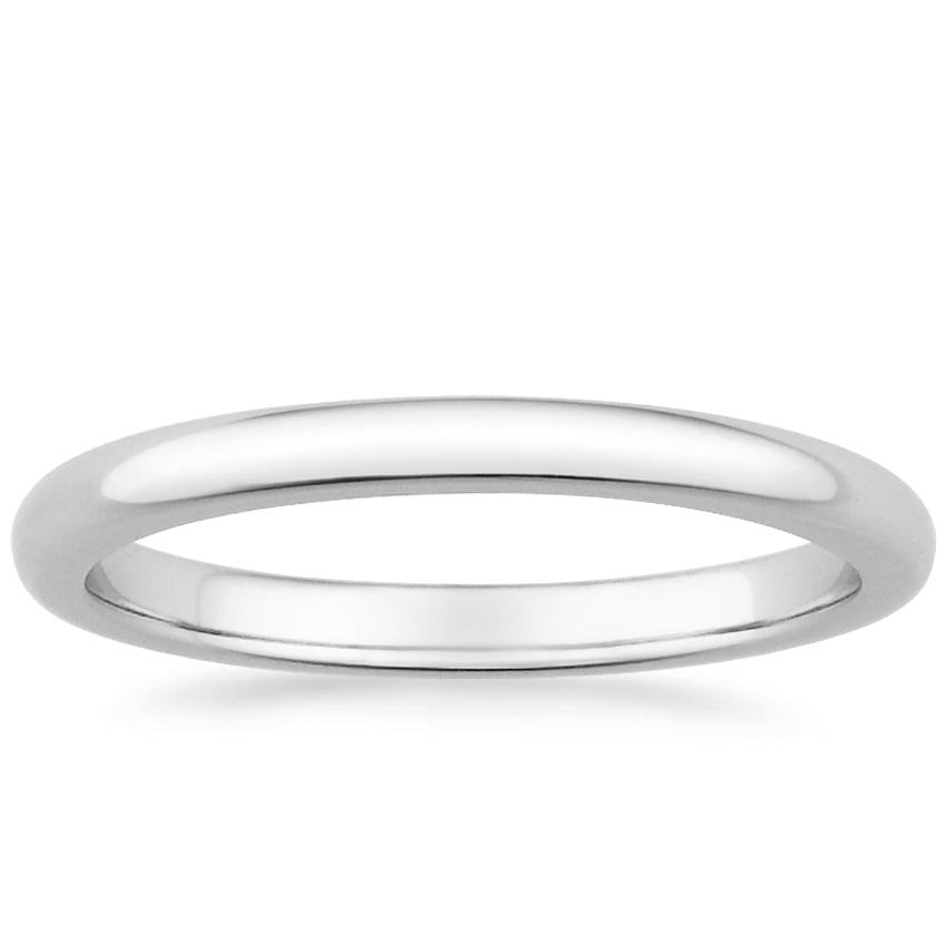 Comfort Fit Wedding Ring Platinum 2mm Wedding Band
