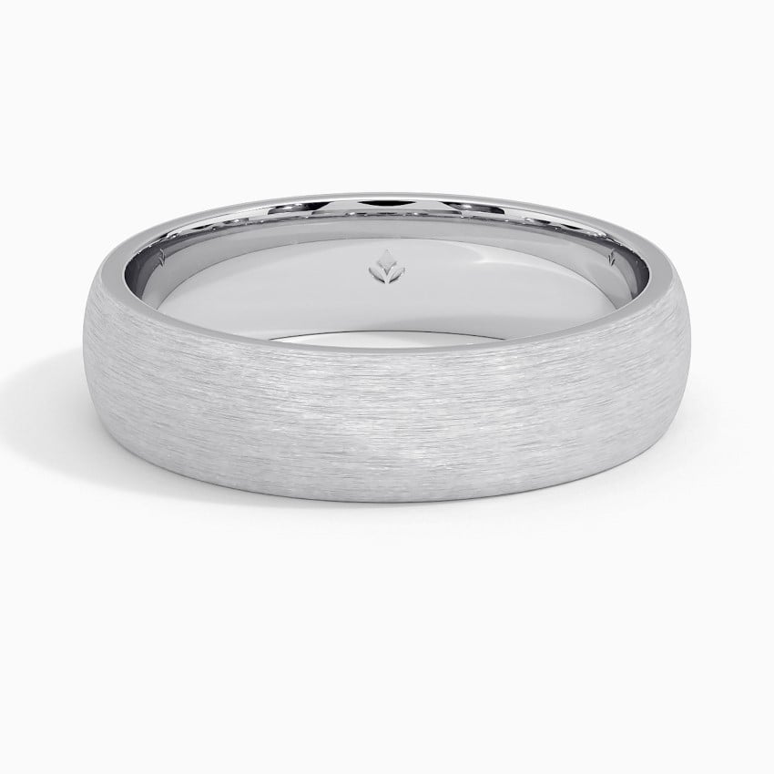 Matte Comfort Fit 5.5mm Wedding Ring Platinum Wedding Band