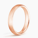 Matte Comfort Fit 4mm Wedding Ring Rose Gold 18k Wedding Band