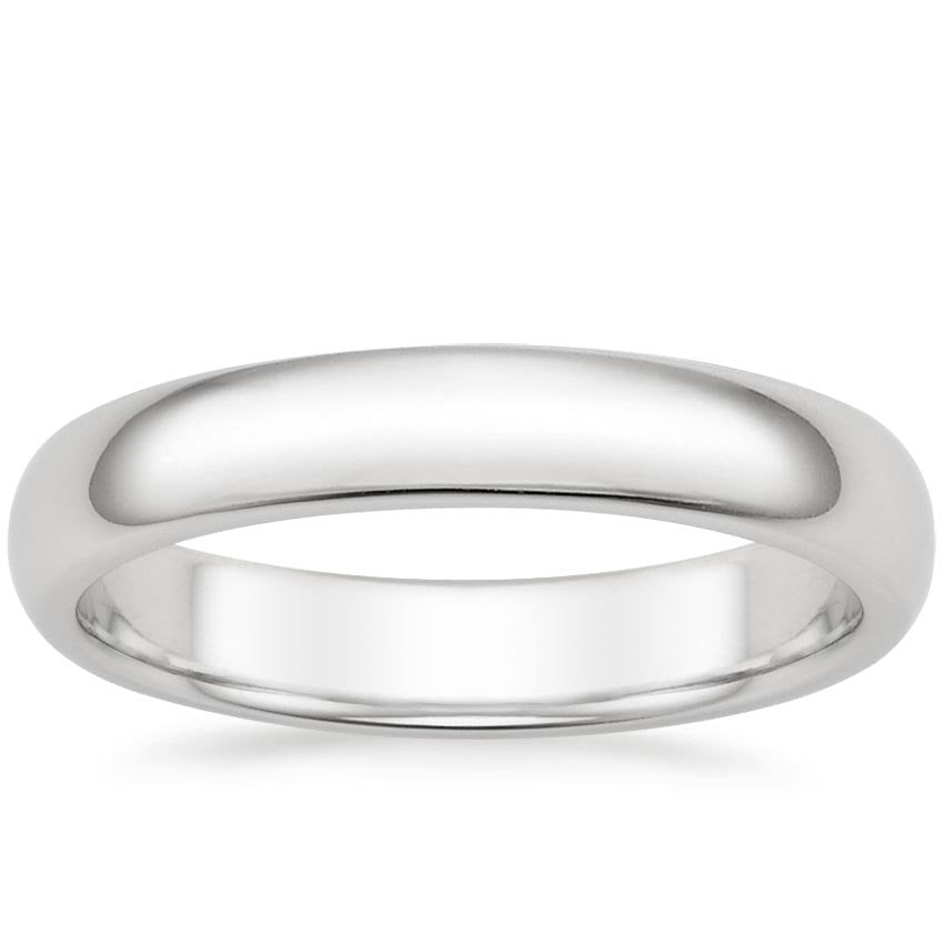 Comfort Fit 4mm Wedding Ring Platinum Wedding Band