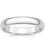 Comfort Fit 4mm Wedding Ring Platinum Wedding Band