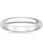 Comfort Fit Wedding Ring Platinum 3mm Wedding Band