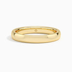 Comfort Fit Wedding Ring Yellow Gold 18k 3mm Wedding Band