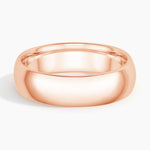 Comfort Fit 6mm Wedding Ring Rose Gold 18k Wedding Band