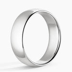 Comfort Fit 6mm Wedding Ring Platinum Wedding Band