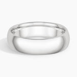 Comfort Fit 6mm Wedding Ring Platinum Wedding Band