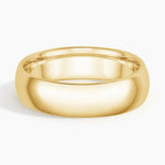 Comfort Fit 6mm Wedding Ring Yellow Gold 18k Wedding Band