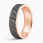 Volcanic 6.5mm Wedding Ring Rose Gold 18k Wedding Band