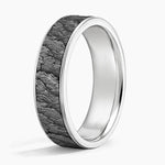 Volcanic 6.5mm Wedding Ring White Gold 18k Wedding Band