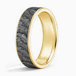 Volcanic 6.5mm Wedding Ring Yellow Gold 18k Wedding Band