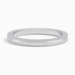 Milgrain Wedding Ring Platinum 2mm Wedding Band